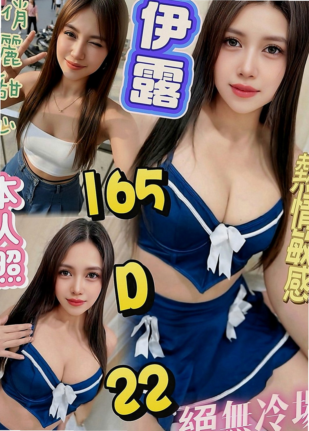 土城八大娛樂網：彩華 |兇猛奶妹|163cm|50kg|C罩杯|20歲|明騷類型 欲望超級強烈!!!18歲為負心男友生了一個孩子